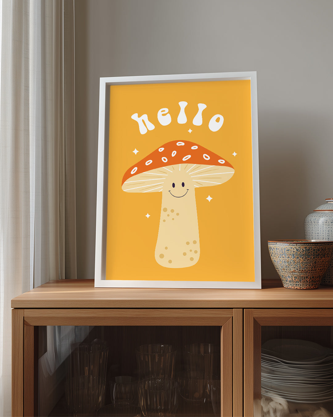 Shroom Hello Poster Tablosu