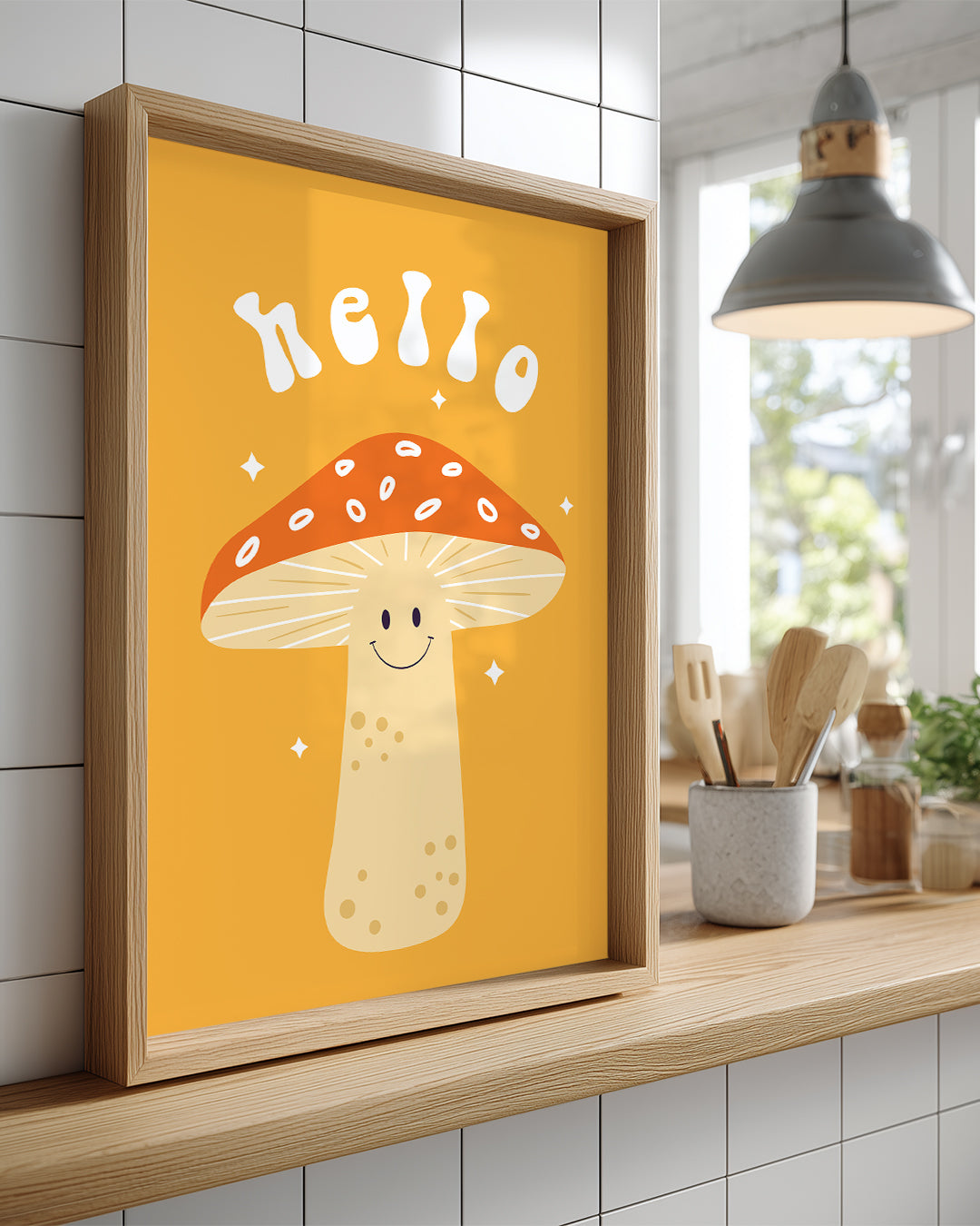 Shroom Hello Poster Tablosu