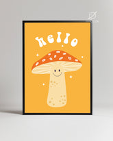 Shroom Hello Poster Tablosu