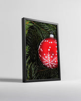 Silver Tinsel Christmas Poster Tablosu