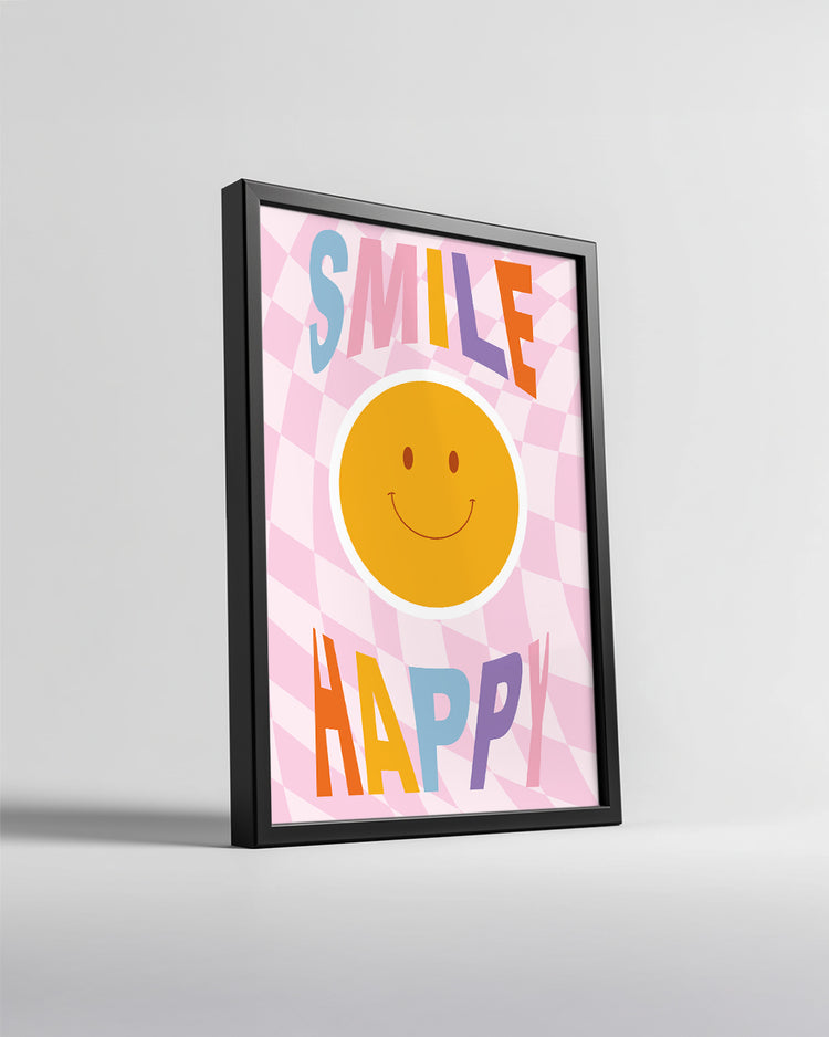 Smile Happy Poster Tablosu