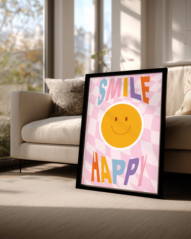 Smile Happy Poster Tablosu