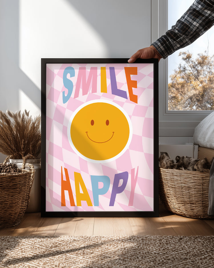 Smile Happy Poster Tablosu
