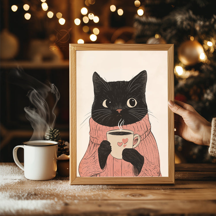 Snowman Garden Scene Poster Tablosu