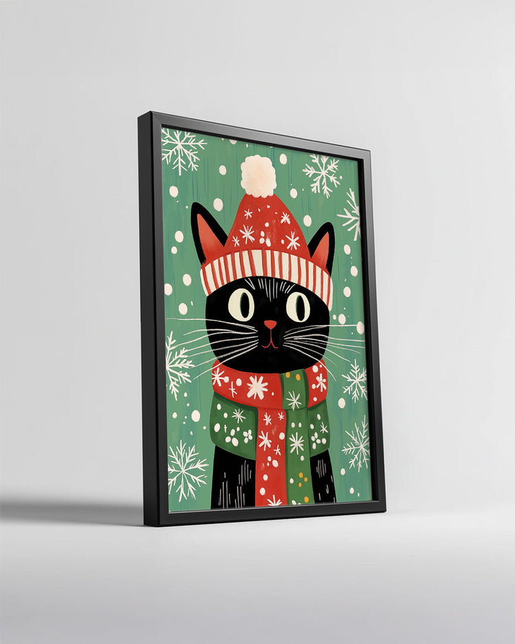 Snowman Tea Party Poster Tablosu