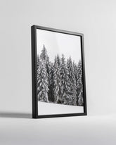 Snowman Under Stars Poster Tablosu