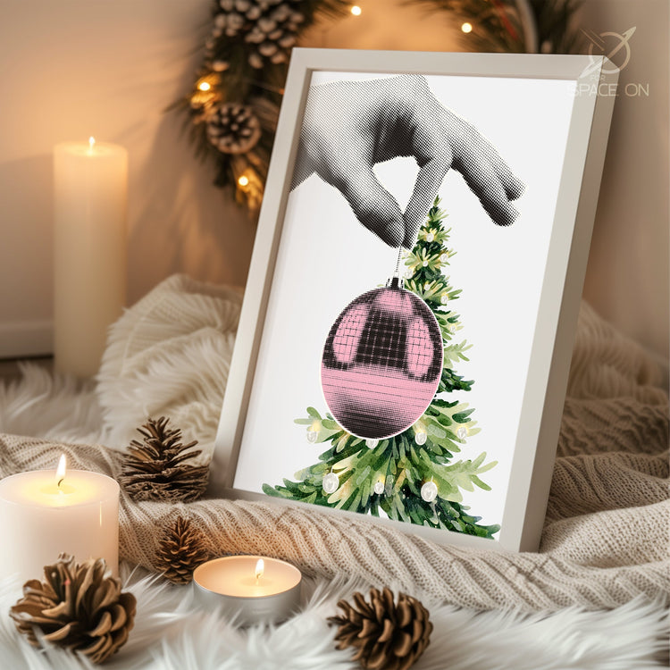 Snowy Hare Art Poster Tablosu