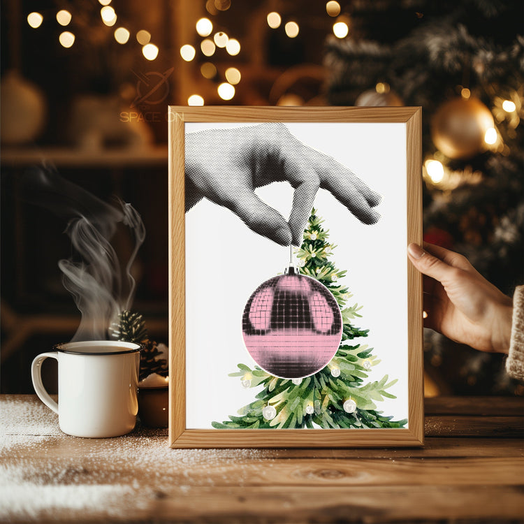 Snowy Hare Art Poster Tablosu