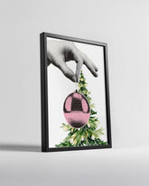 Snowy Hare Art Poster Tablosu