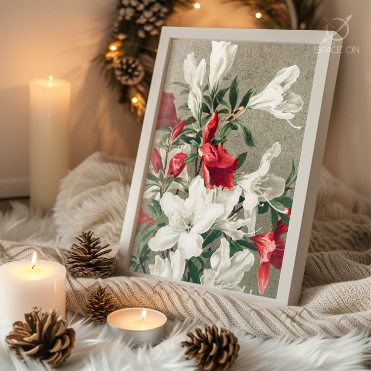 Snowy Owl Night Poster Tablosu