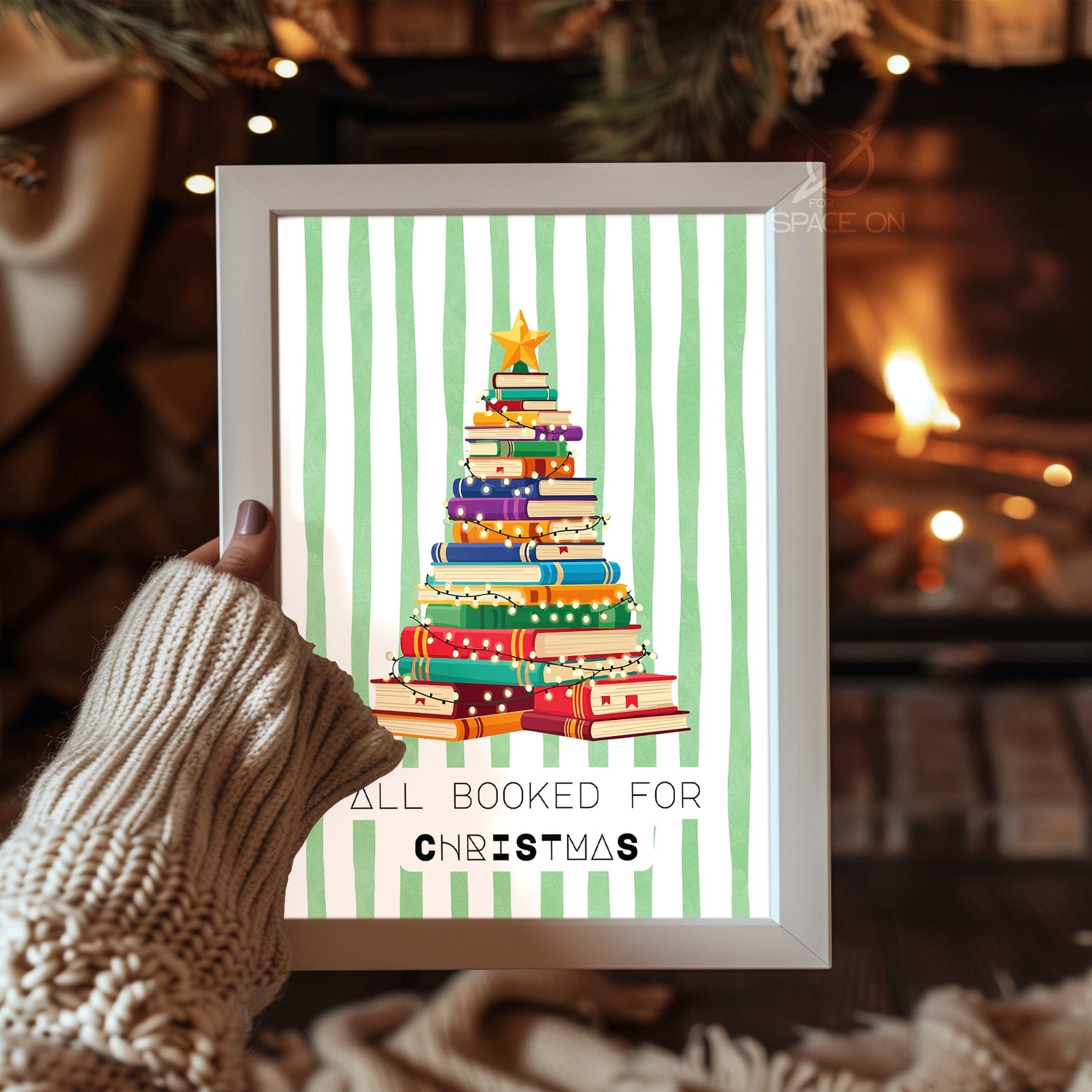 Snowy Pathway Home Poster Tablosu