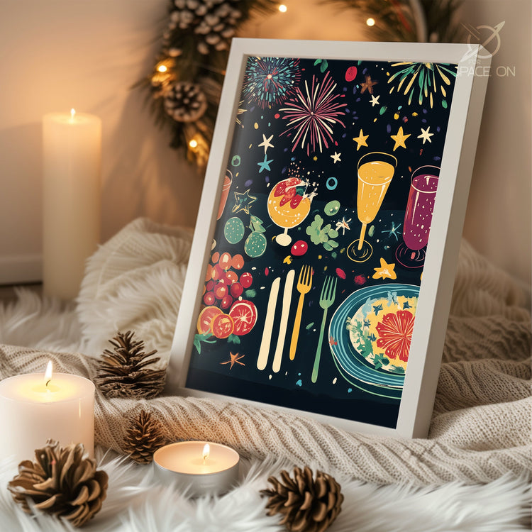 Snowy Pine Tree Paradise Poster Tablosu