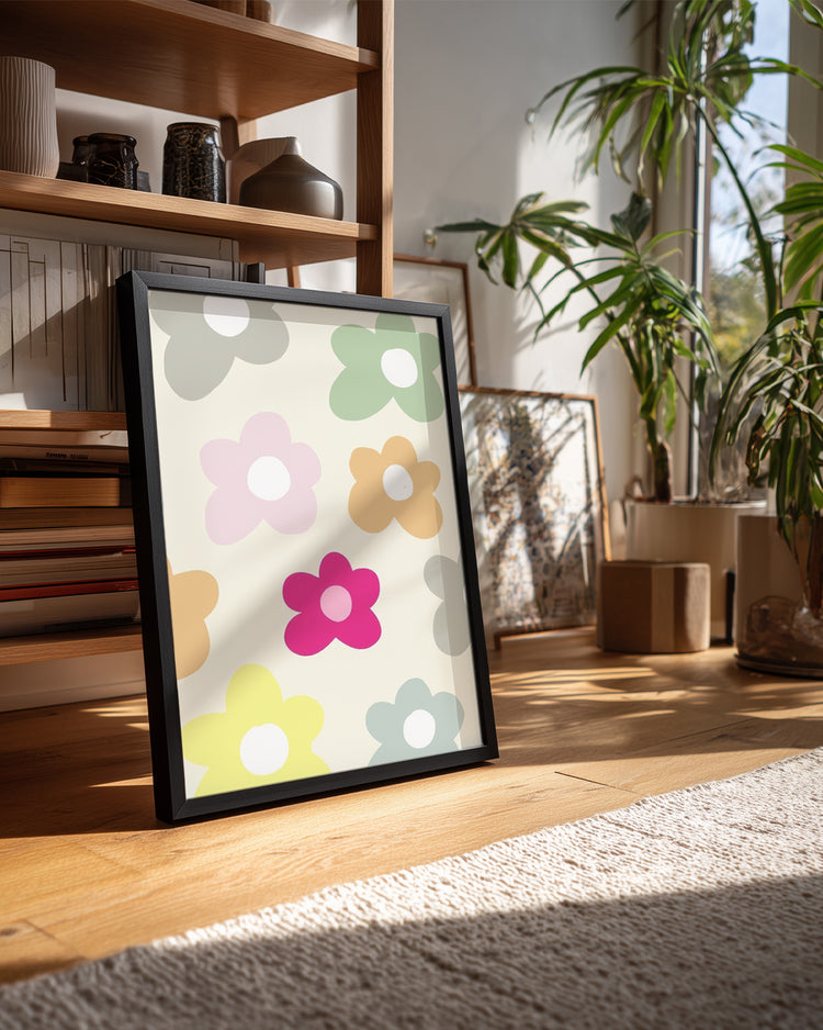 Soft Daisy Poster Tablosu