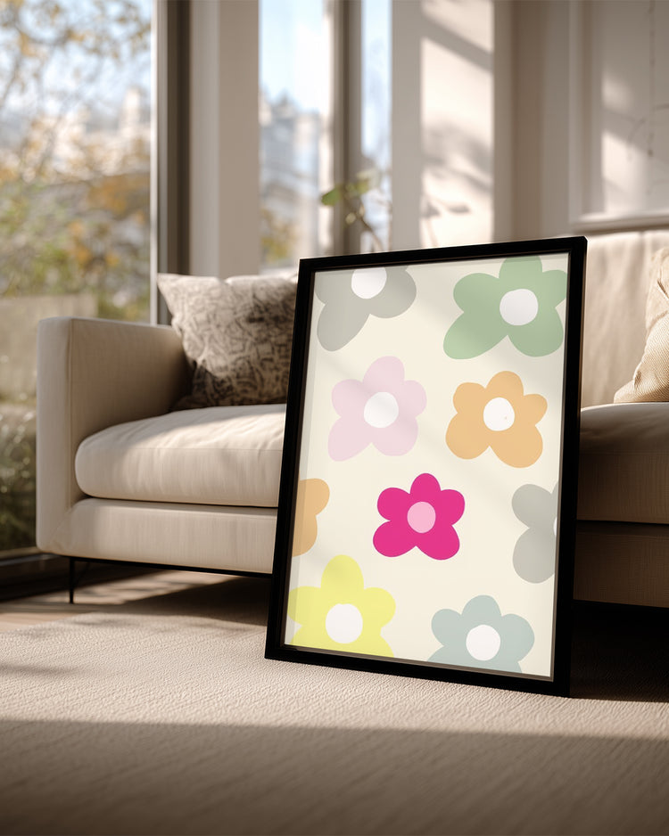 Soft Daisy Poster Tablosu