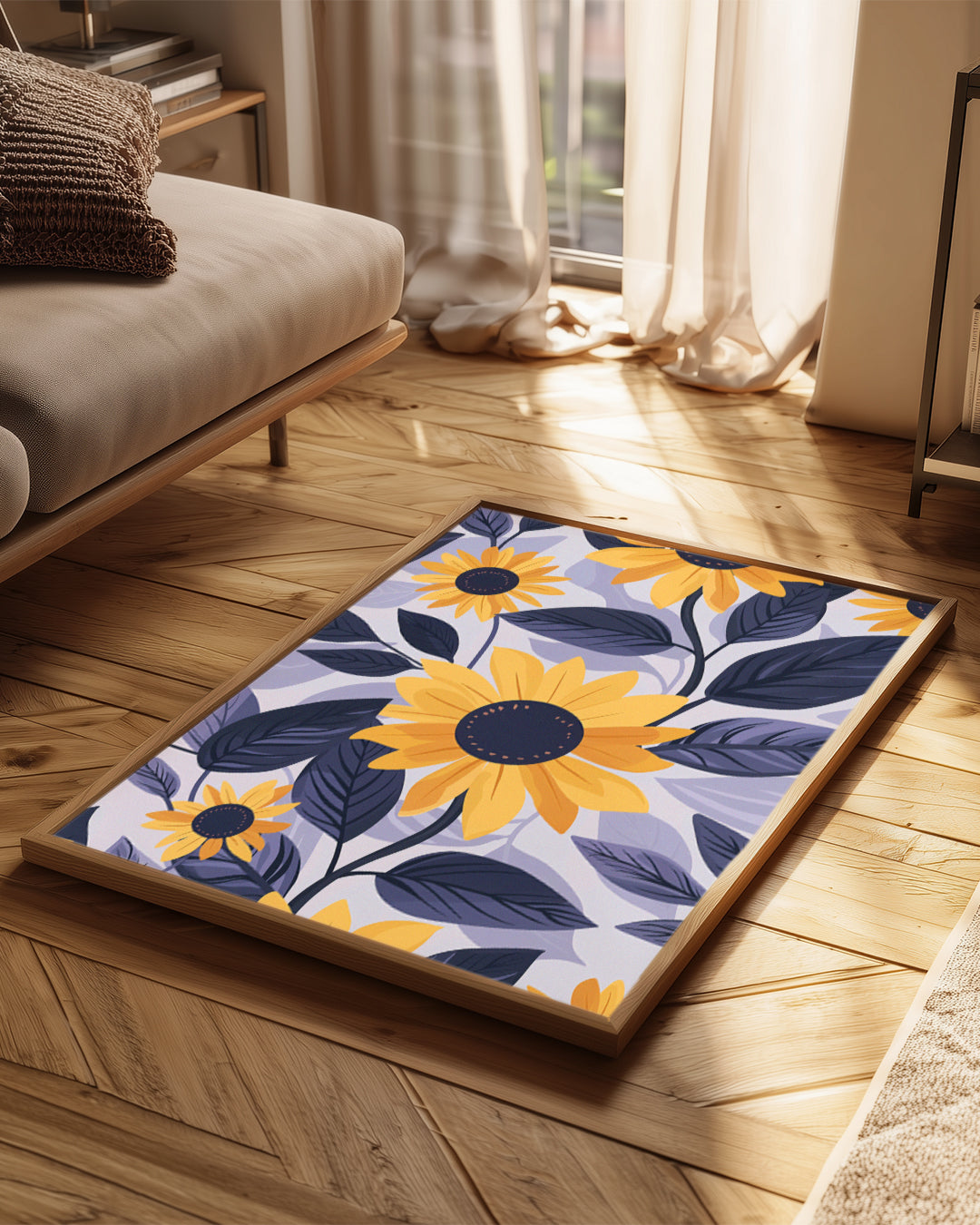 Soleil Mauve Poster Tablosu