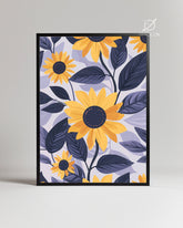 Soleil Mauve Poster Tablosu