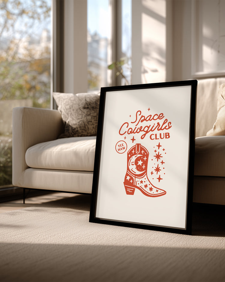 Space Boot Poster Tablosu