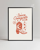 Space Boot Poster Tablosu