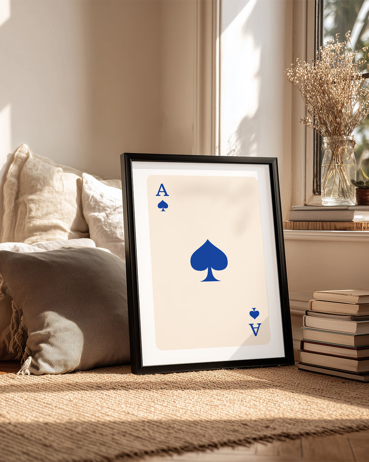 Spade Blue Poster Tablosu