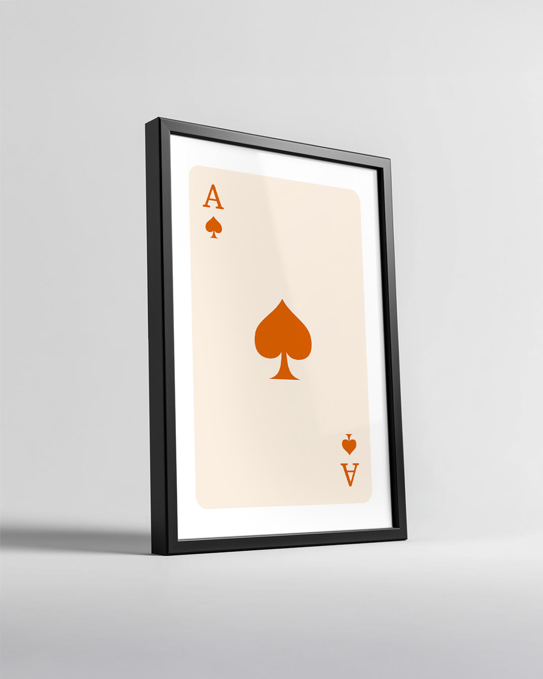 Spade Orange Poster Tablosu