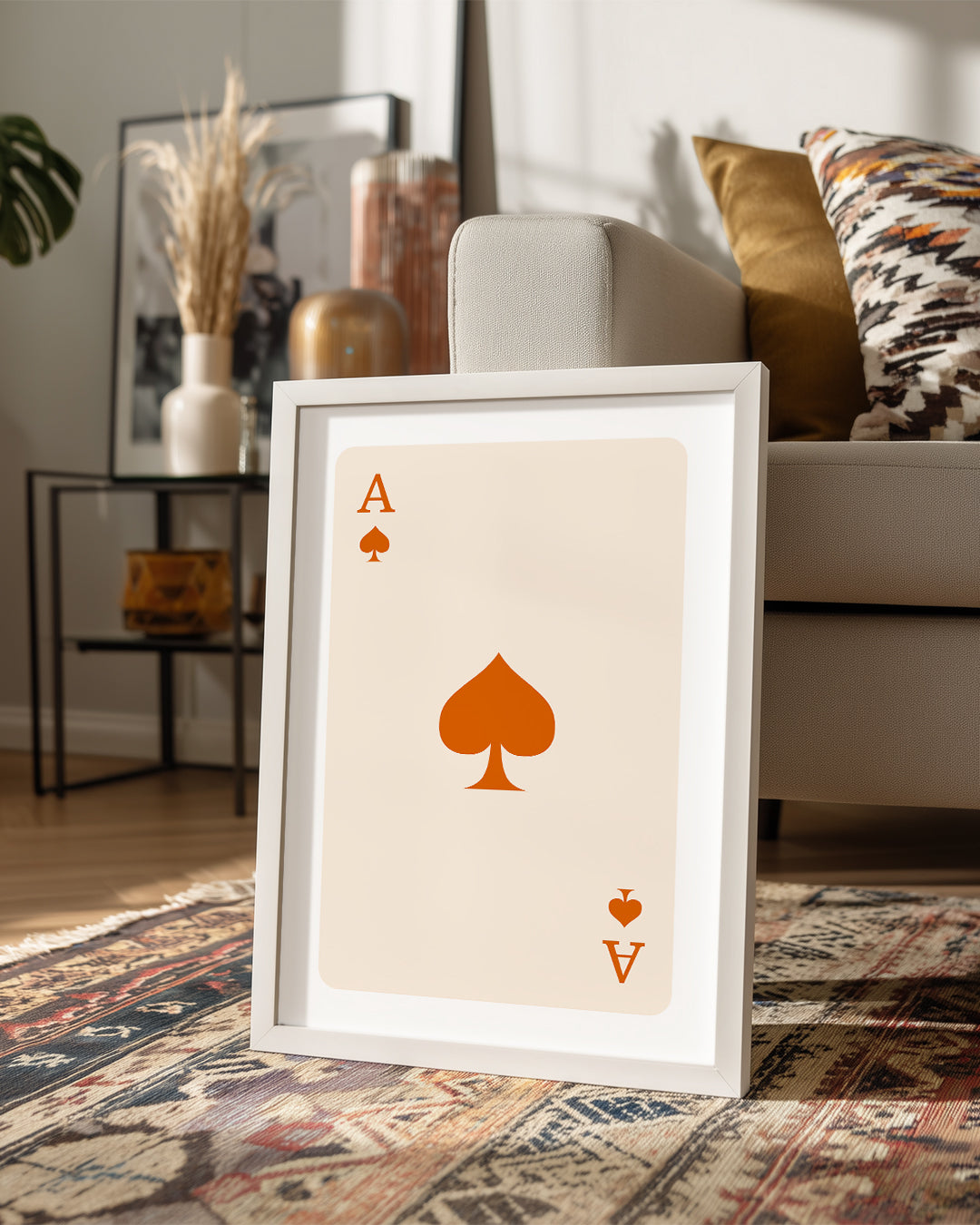 Spade Orange Poster Tablosu