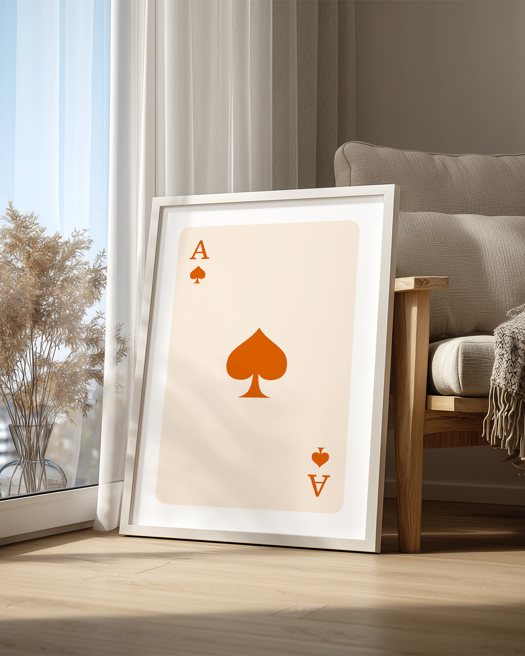 Spade Orange Poster Tablosu