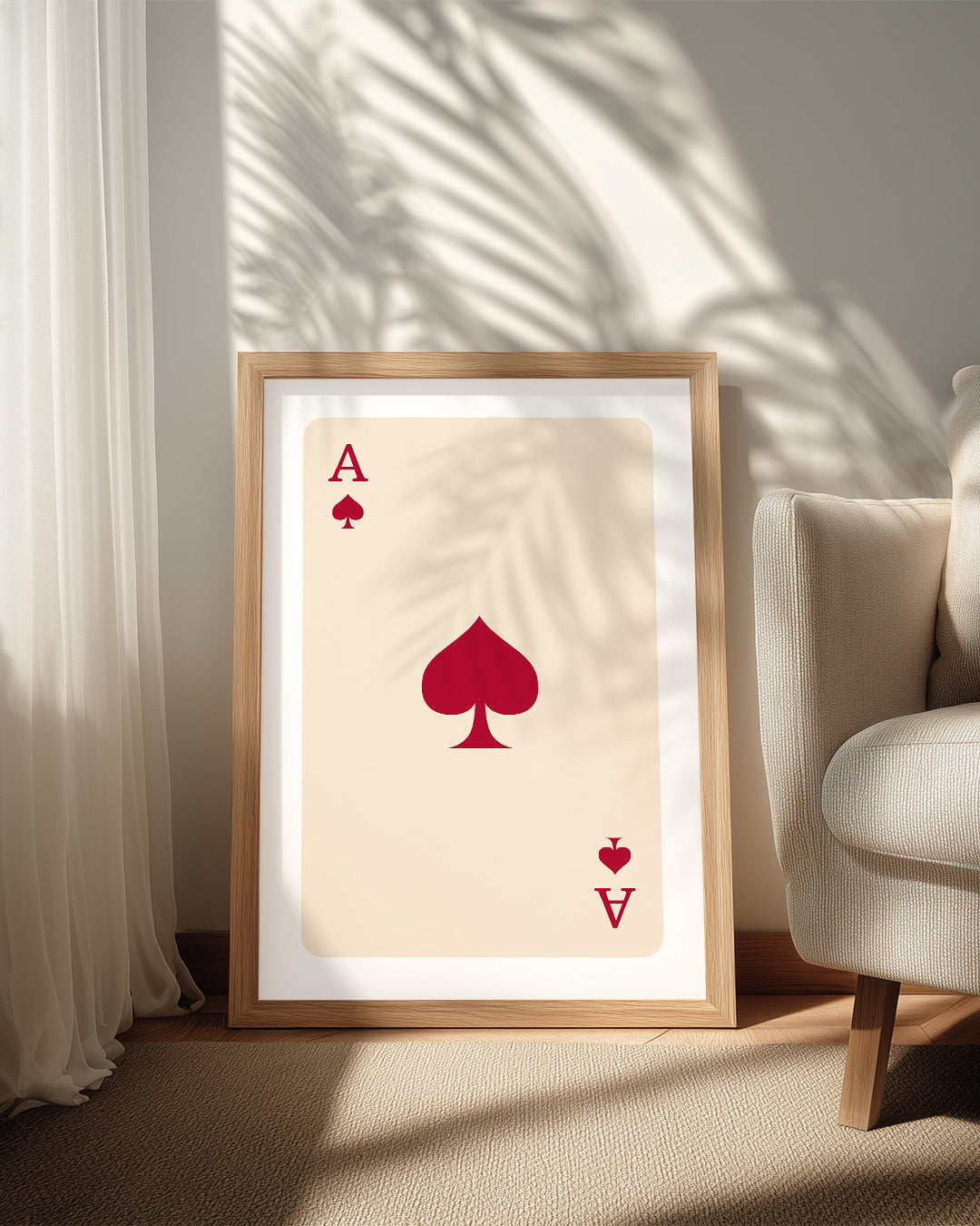 Spade Red Poster Tablosu