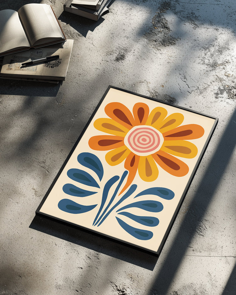 Spiral Bloom Poster Tablosu