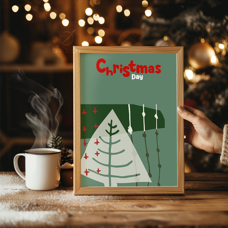 Squirrel Winter Scene Poster Tablosu