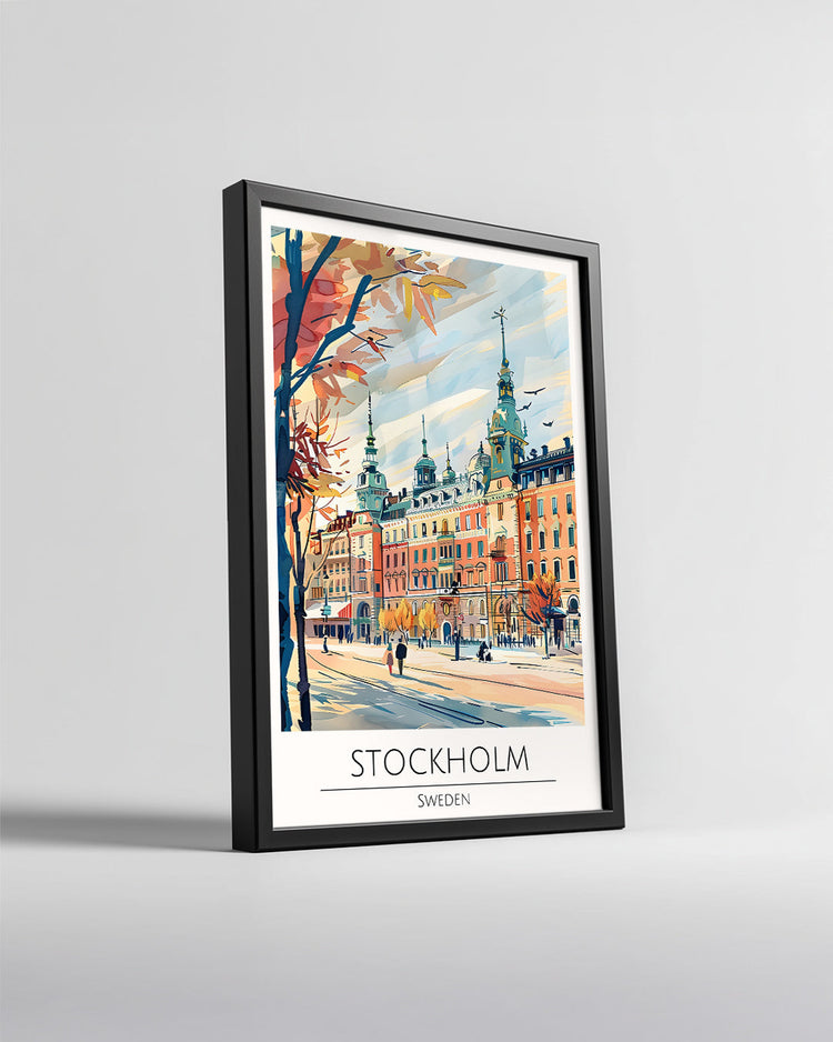 Stockholm İsveç Poster Tablosu