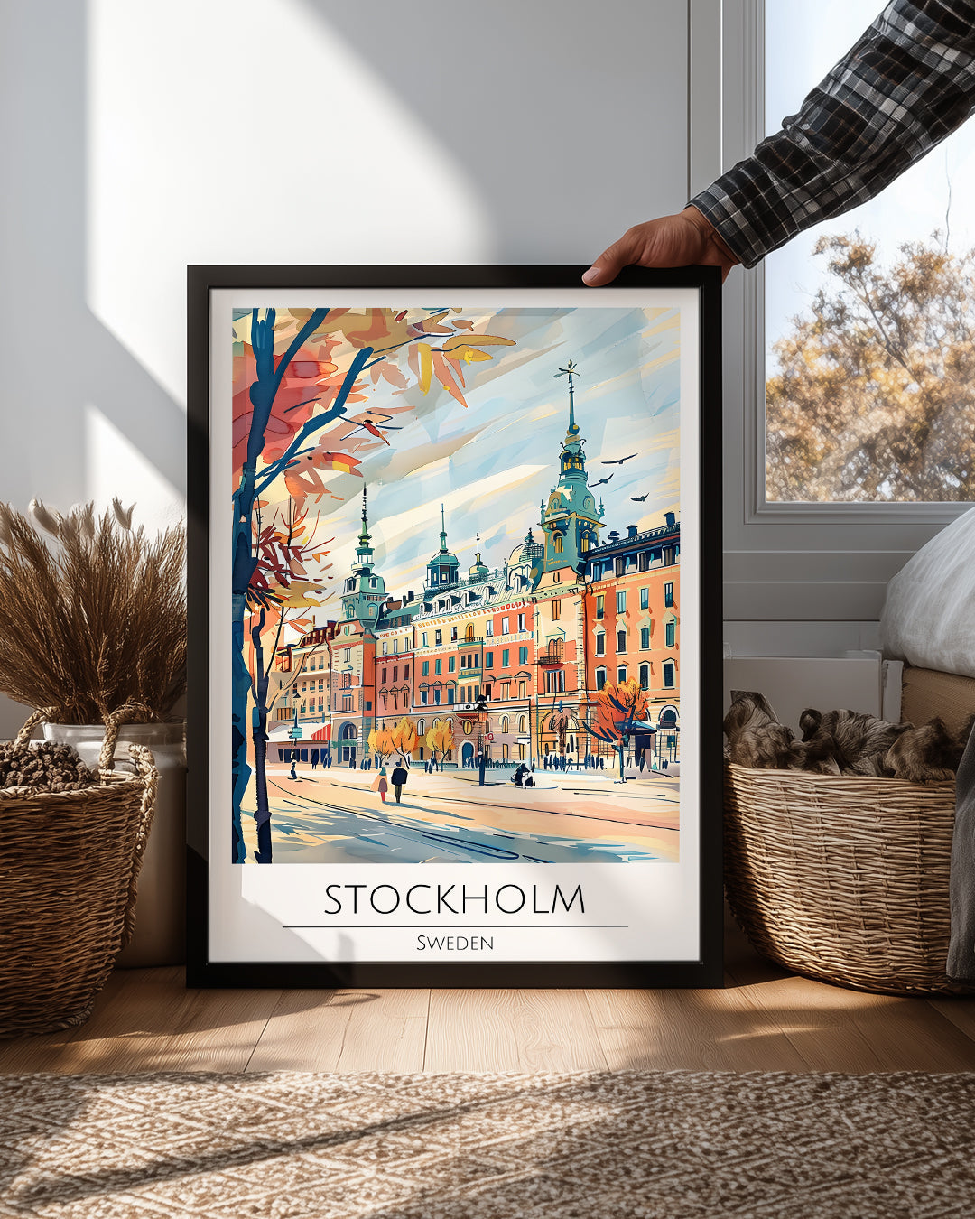 Stockholm İsveç Poster Tablosu