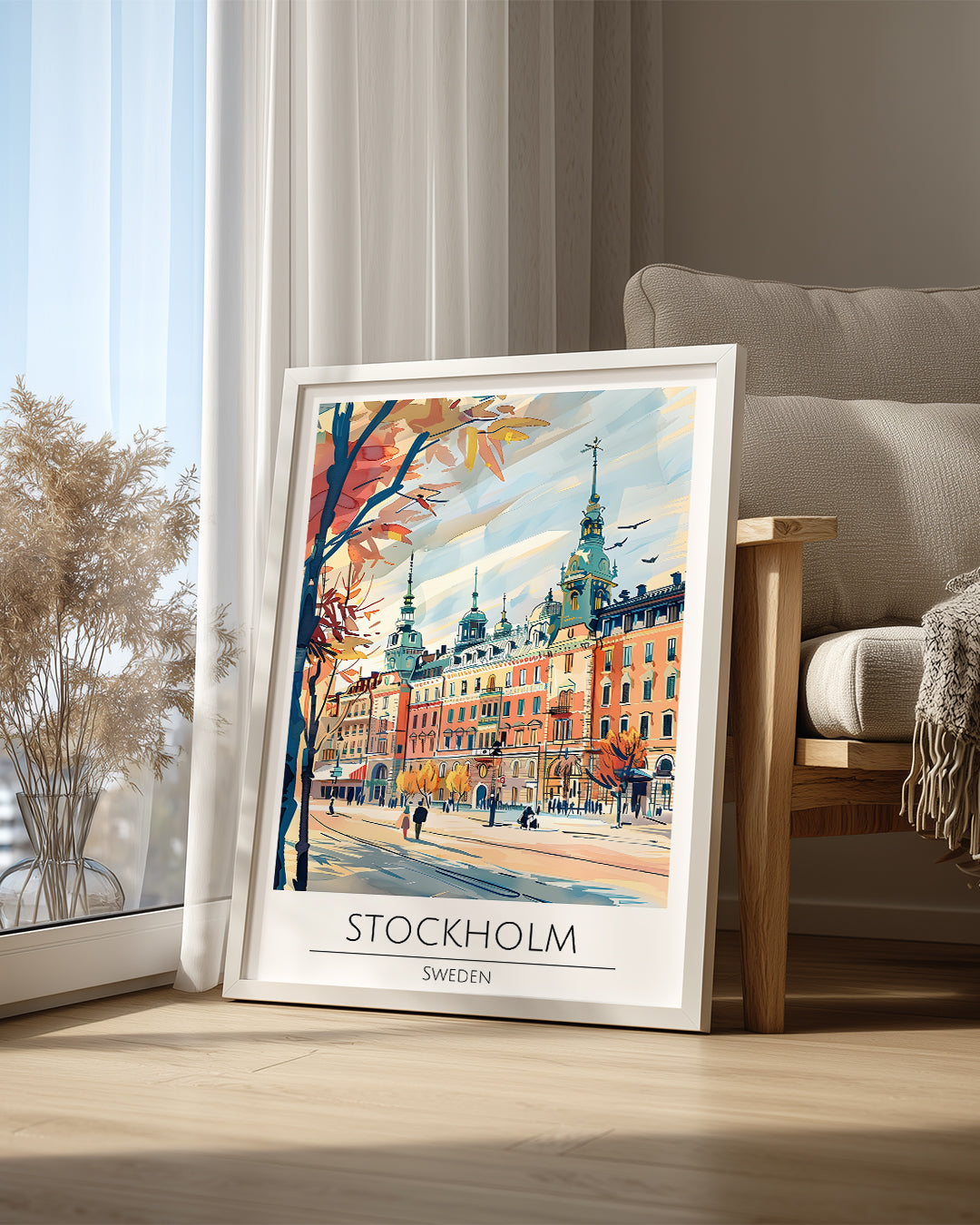 Stockholm İsveç Poster Tablosu