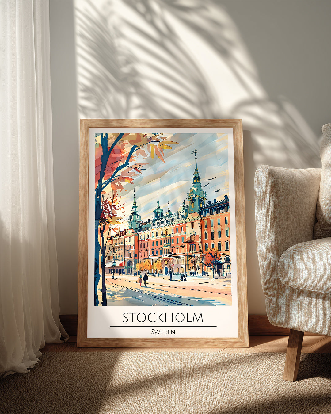 Stockholm İsveç Poster Tablosu