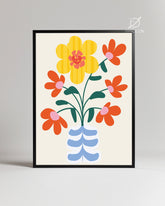 Striped Pot Poster Tablosu