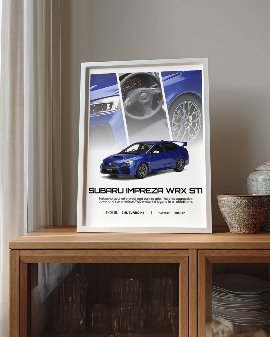 Subaru Impreza WRX STI Poster Tablosu