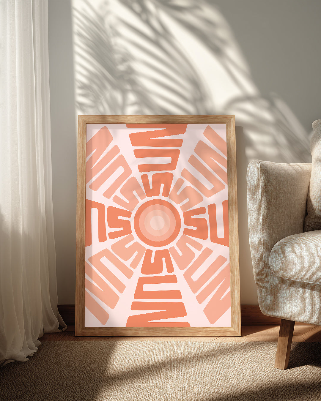 Sun Burst Poster Tablosu