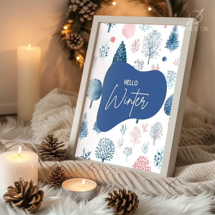 Surreal Winter Sky Poster Tablosu