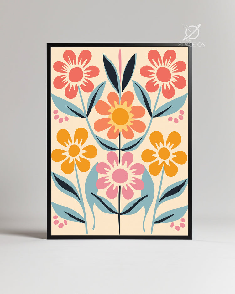 Symmetric Folk Poster Tablosu