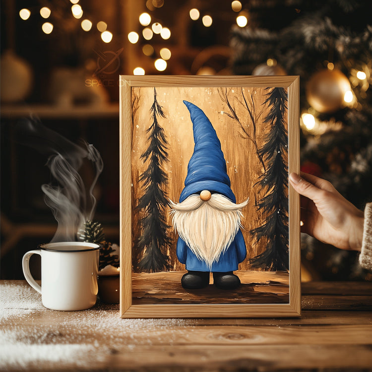 Tabby Cat Holiday Poster Tablosu