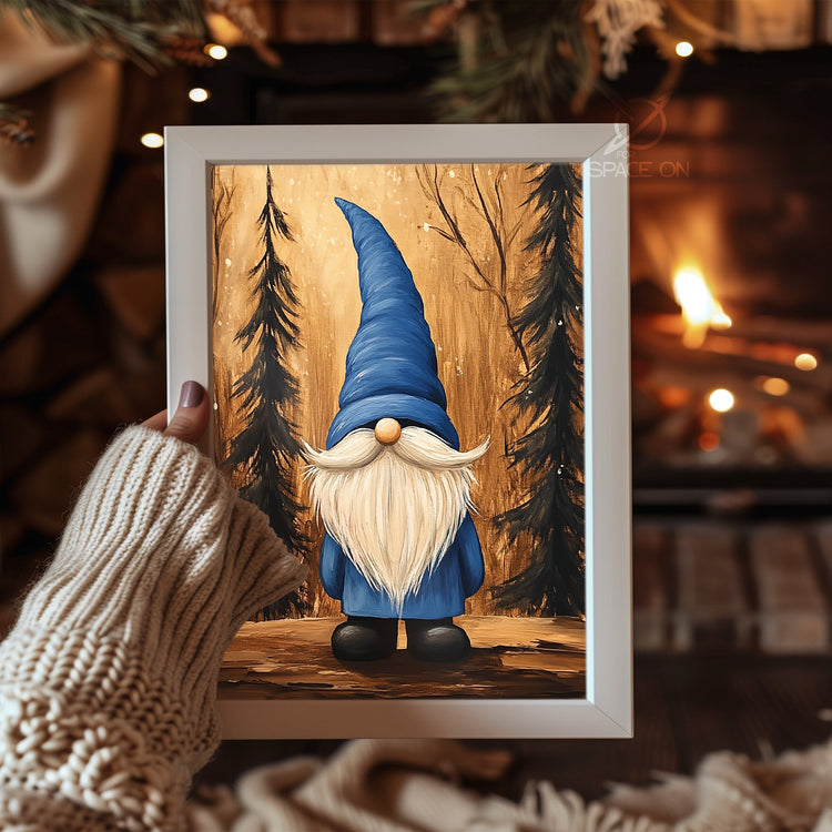 Tabby Cat Holiday Poster Tablosu