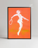 Tennis Glow Poster Tablosu