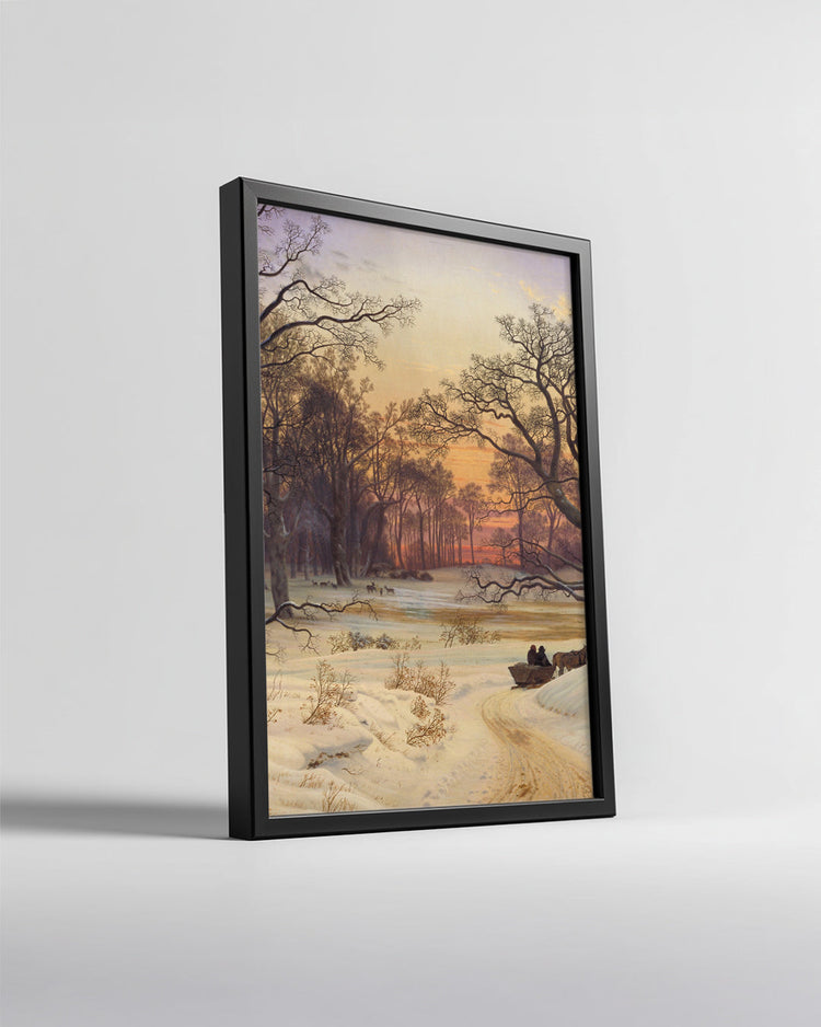 Tiny Snowman Cute Poster Tablosu