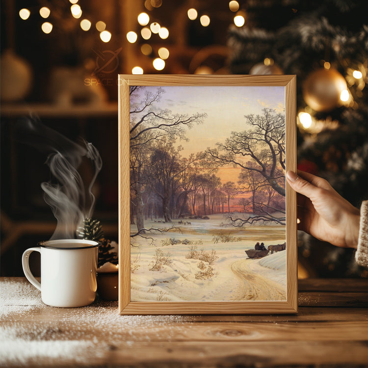 Tiny Snowman Cute Poster Tablosu