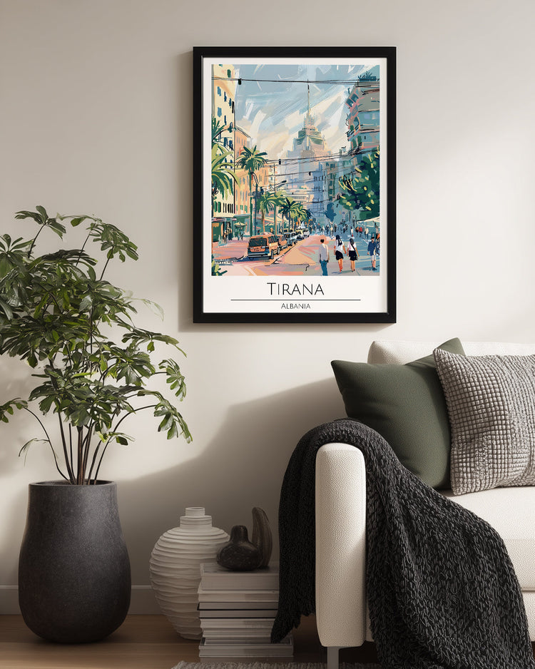 Tiran Arnavutluk Poster Tablosu