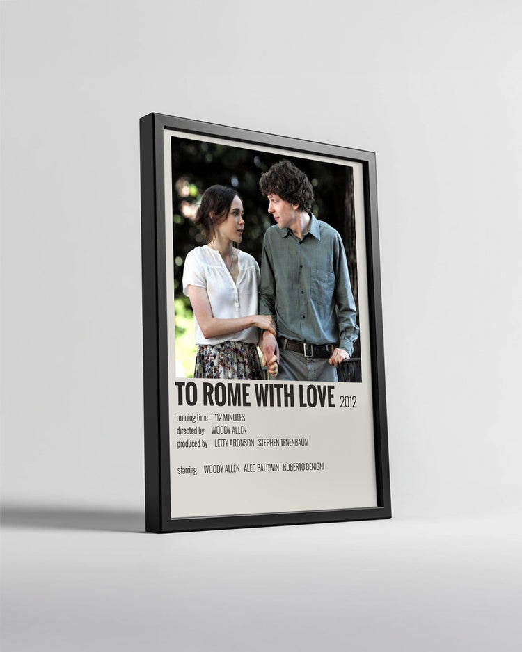 To Rome With Love Poster Tablosu