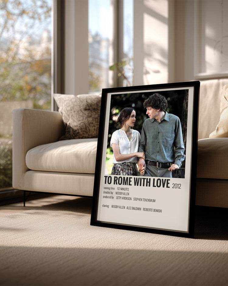 To Rome With Love Poster Tablosu