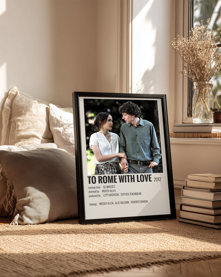 To Rome With Love Poster Tablosu
