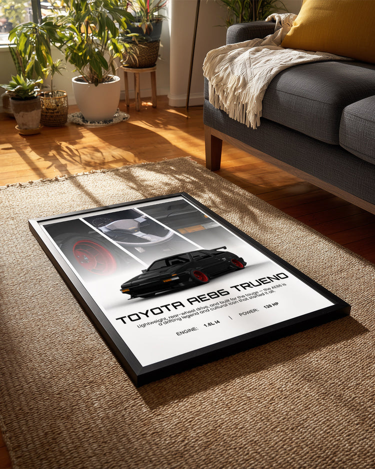 Toyota AE86 Poster Tablosu
