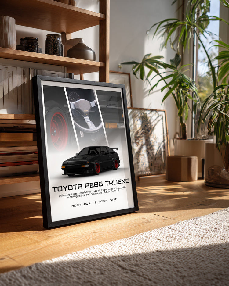 Toyota AE86 Poster Tablosu