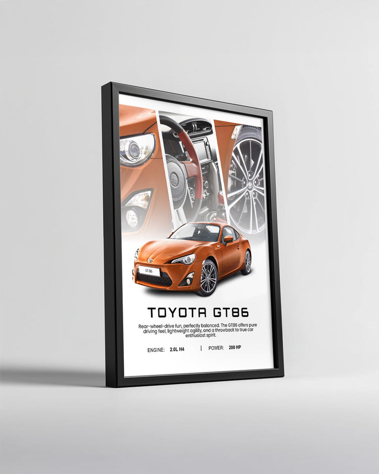 Toyota GT86 Poster Tablosu